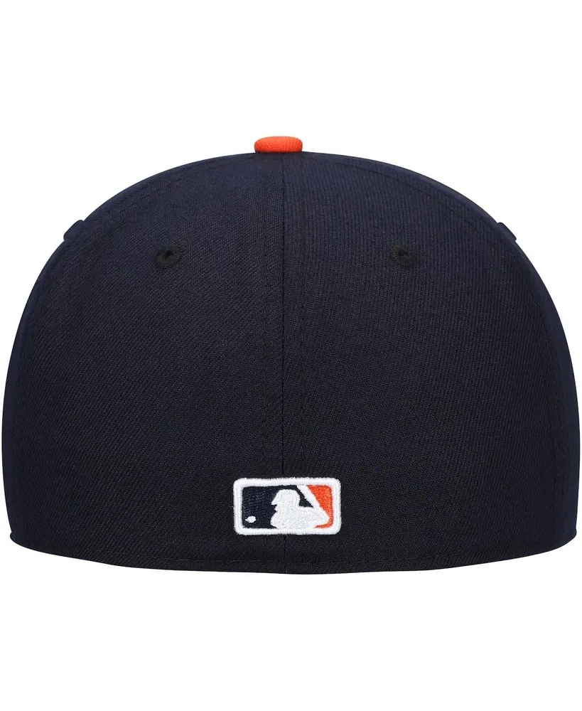 Men's New Era Navy Detroit Tigers Authentic Collection On-Field Road 59FIFTY Fitted Hat