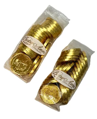 Betsy Ann 8 Oz Milk Chocolate Foil Wrapped Coins, Pack of 2