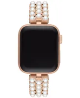 kate spade new york Imitation Pearl Gold-Tone Stainless Steel 38, 40mm Bracelet for Apple Watch