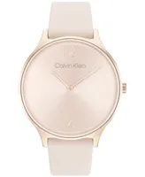 Calvin Klein Blush Leather Strap Watch 38mm