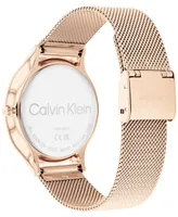 Calvin Klein Carnation Gold-Tone Mesh Bracelet Watch 38mm