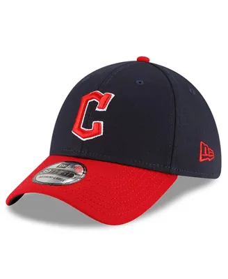 Men's New Era Navy and Red Cleveland Guardians Home Team Classic 39THIRTY Flex Hat