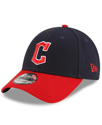 Men's New Era Navy and Red Cleveland Guardians Home The League 9FORTY Snapback Adjustable Hat