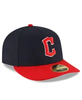 Men's New Era Navy and Red Cleveland Guardians Authentic Collection On-Field Home Low Profile 59FIFTY Fitted Hat