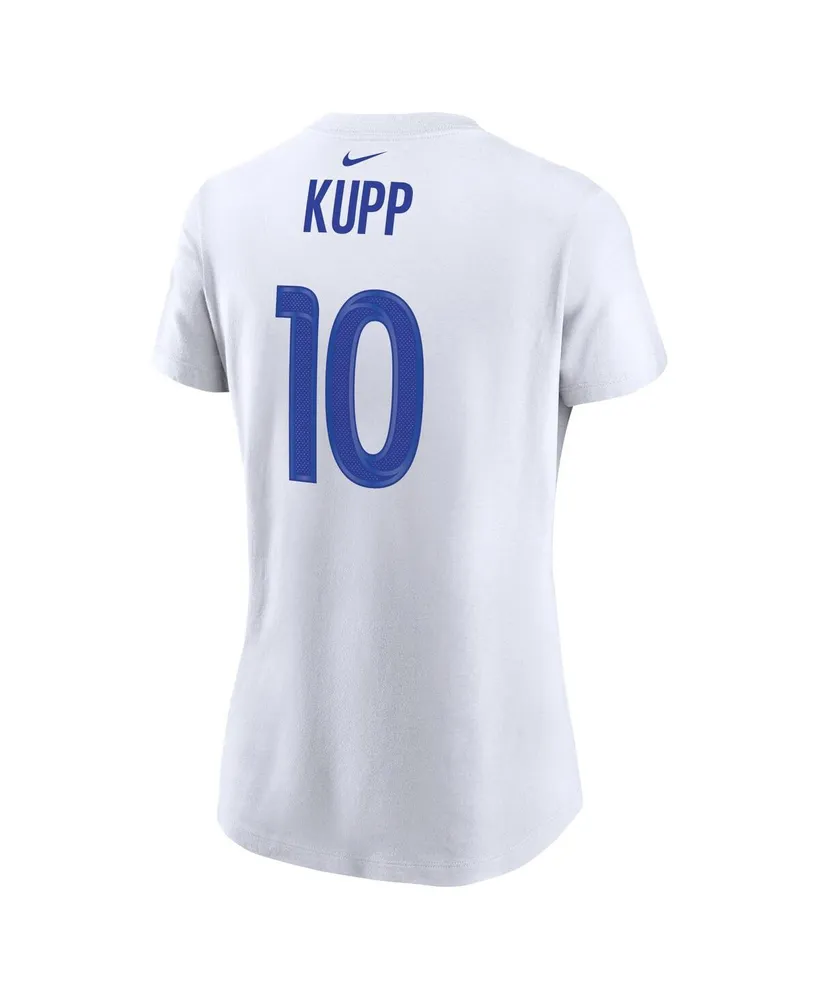 Women's Nike Cooper Kupp White Los Angeles Rams Super Bowl Lvi Bound Name and Number T-shirt