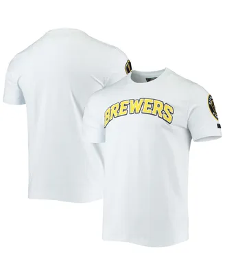 Men's Pro Standard White Milwaukee Brewers Team Logo T-shirt