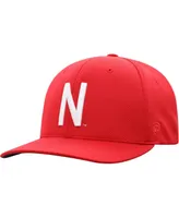 Men's Top of the World Scarlet Nebraska Huskers Reflex Logo Flex Hat