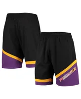 Men's Mitchell & Ness Black Phoenix Suns Hardwood Classics 75th Anniversary Swingman Shorts