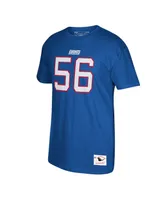 Men's Mitchell & Ness Lawrence Taylor Royal New York Giants Retired Player Logo Name and Number T-shirt