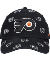 Women's '47 Black Philadelphia Flyers Confetti Clean Up Adjustable Hat