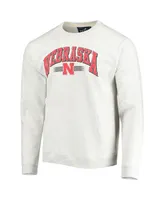 Men's League Collegiate Wear Heather Gray Nebraska Huskers Upperclassman Pocket Pullover Sweatshirt