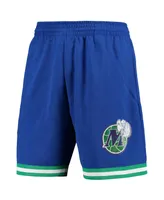 Men's Mitchell & Ness Blue Dallas Mavericks 1998 Hardwood Classics 75th Anniversary Swingman Shorts