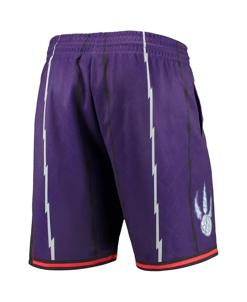 Men's Mitchell & Ness Purple Toronto Raptors 1998 Hardwood Classics 75th Anniversary Swingman Shorts