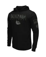 Men's Black Gonzaga Bulldogs Oht Military-Inspired Appreciation Hoodie Long Sleeve T-shirt