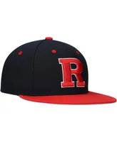 Men's Black Rutgers Scarlet Knights On-Field Baseball Fitted Hat