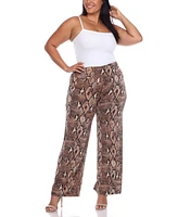 Plus Printed Palazzo Pants