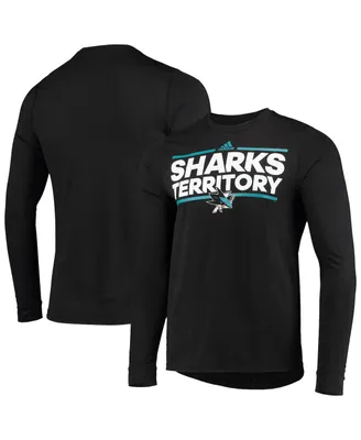 Men's adidas Black San Jose Sharks Dassler Aeroready Creator Long Sleeve T-shirt