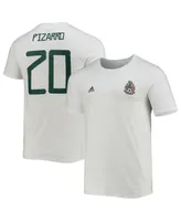 Men's adidas Rodolfo Pizarro White Mexico National Team Amplifier Name and Number T-shirt