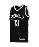 Big Boys Nike James Harden Black Brooklyn Nets 2021/22 Diamond Swingman Jersey - Icon Edition