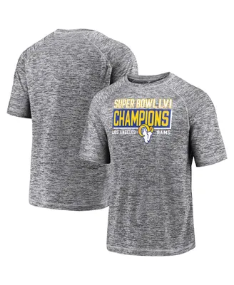 Men's Fanatics Gray Los Angeles Rams Super Bowl Lvi Champions Stacked Depth T-shirt