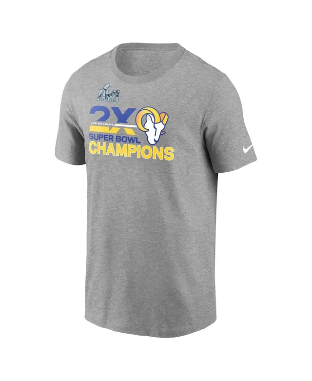 Los Angeles Rams Majestic Threads 2-Time Super Bowl Champions Always Champs  Tri-Blend Long Sleeve T-Shirt - Royal