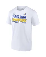 Men's Fanatics White Los Angeles Rams Super Bowl Lvi Champions Stacked Roster T-shirt