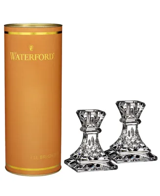 Waterford Giftology Lismore Candlesticks 4" Set of 2