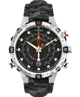 Timex Men's Tide Temp Compass Camo Fabric Strap Watch 45mm