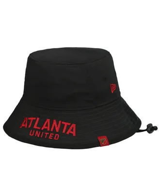 Men's New Era Black Atlanta United Fc Kick-Off Packable Bucket Hat