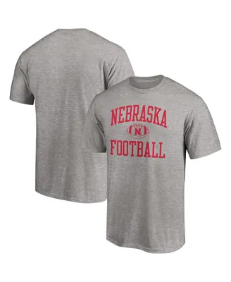 Men's Fanatics Heathered Gray Nebraska Huskers First Sprint Team T-shirt