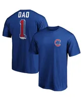 Men's Fanatics Royal Chicago Cubs Number One Dad Team T-shirt