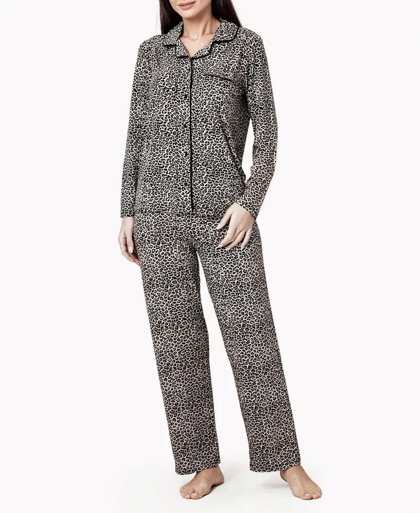 MOOD Pajamas Women's Lounge Ultra Soft Long-Sleeve Pajama Set - Macy's