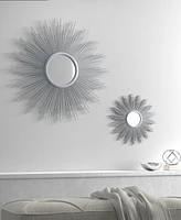 Madison Park Fiore Sunburst Mirror - Silver