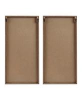 Madison Park Birch Palms Carved Wall Panel Set, 2 Piece