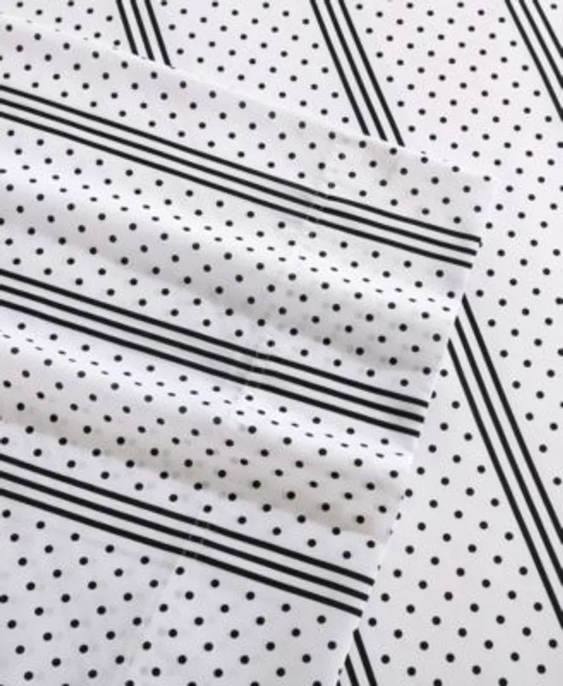 Betsey Johnson Dots Stripes Microfiber Sheet Set Collection