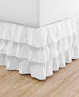 Betsey Johnson Solid Microfiber Ruffled Bedskirt