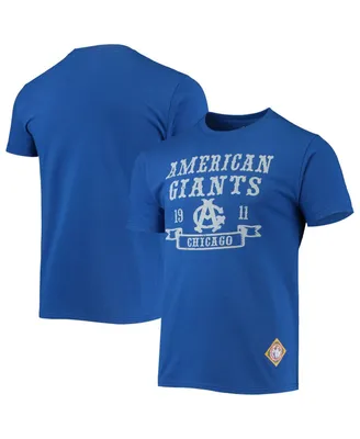 Men's Stitches Royal Chicago American Giants Negro League Wordmark T-shirt
