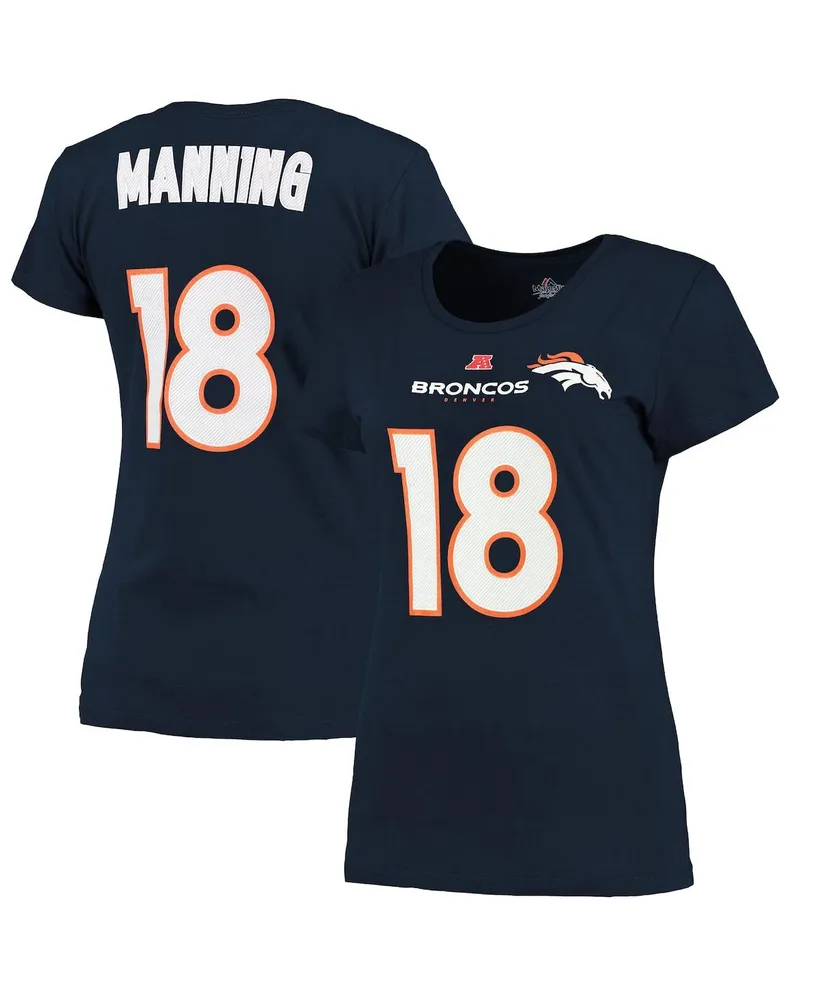 Russell Wilson Denver Broncos Majestic Threads Name & Number Raglan 3/4  Sleeve T-Shirt - Cream/Navy