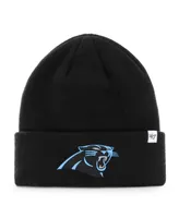 Men's '47 Black Carolina Panthers Secondary Basic Cuffed Knit Hat