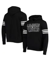 Men's '47 Brand Black Las Vegas Raiders Double Block Pullover Hoodie