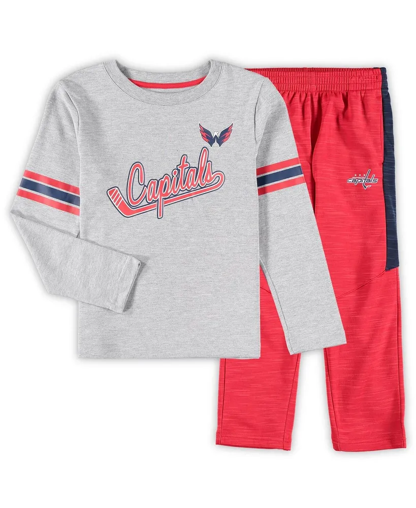 Buffalo Bills Preschool Long Sleeve T-Shirt & Pants Sleep Set - Heathered Gray