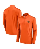 Men's Fanatics Orange Oregon State Beavers Underdog Mindset Quarter-Zip Top