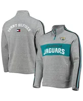 Men's Tommy Hilfiger Heathered Gray Jacksonville Jaguars Mario Quarter-Zip Jacket