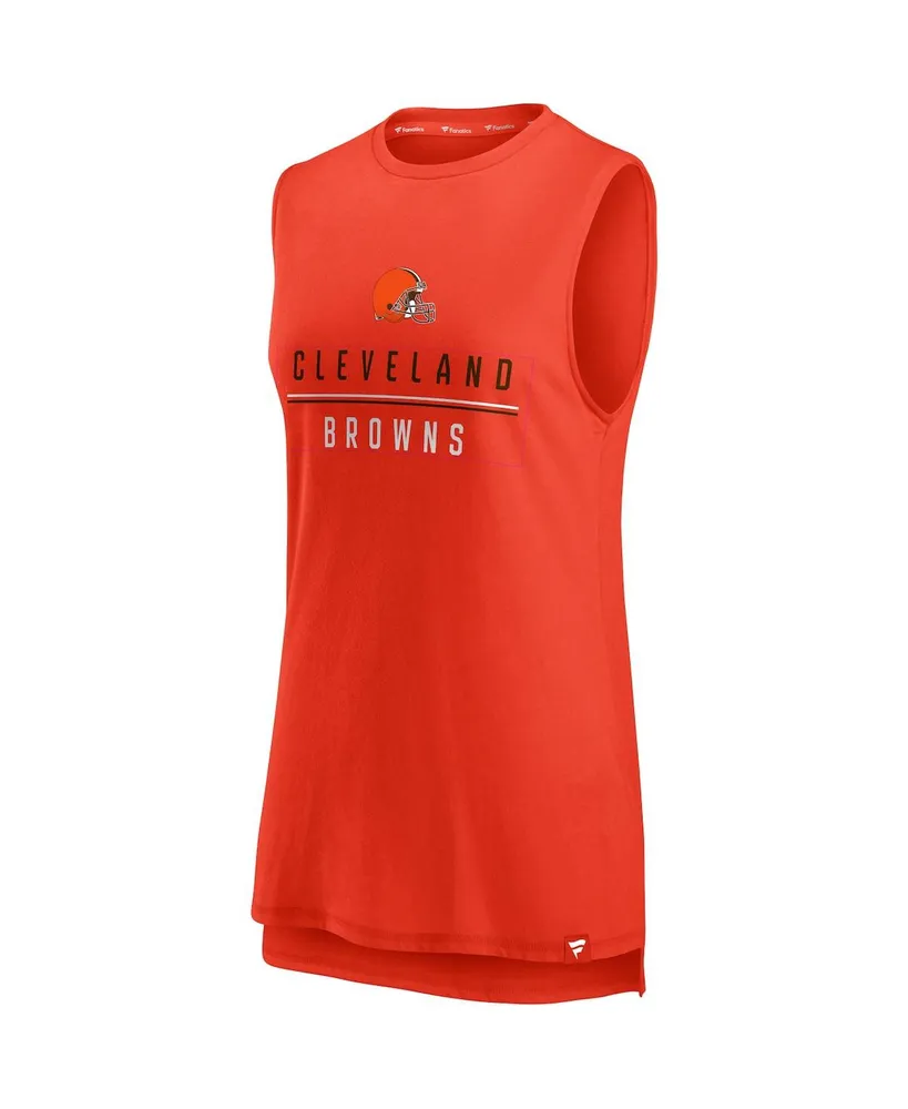 Women's Fanatics Orange Cleveland Browns True Contender Tank Top