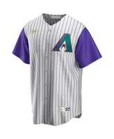 Men's Nike Luis Gonzalez Cream, Purple Arizona Diamondbacks Alternate Cooperstown Collection Player Jersey