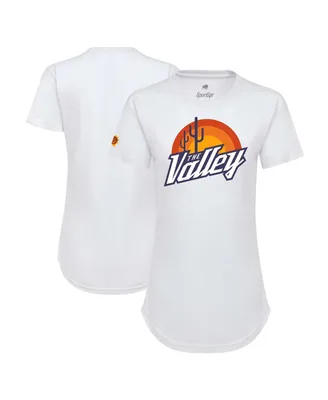Women's Sportiqe White Phoenix Suns 2021/22 City Edition Phoebe T-shirt