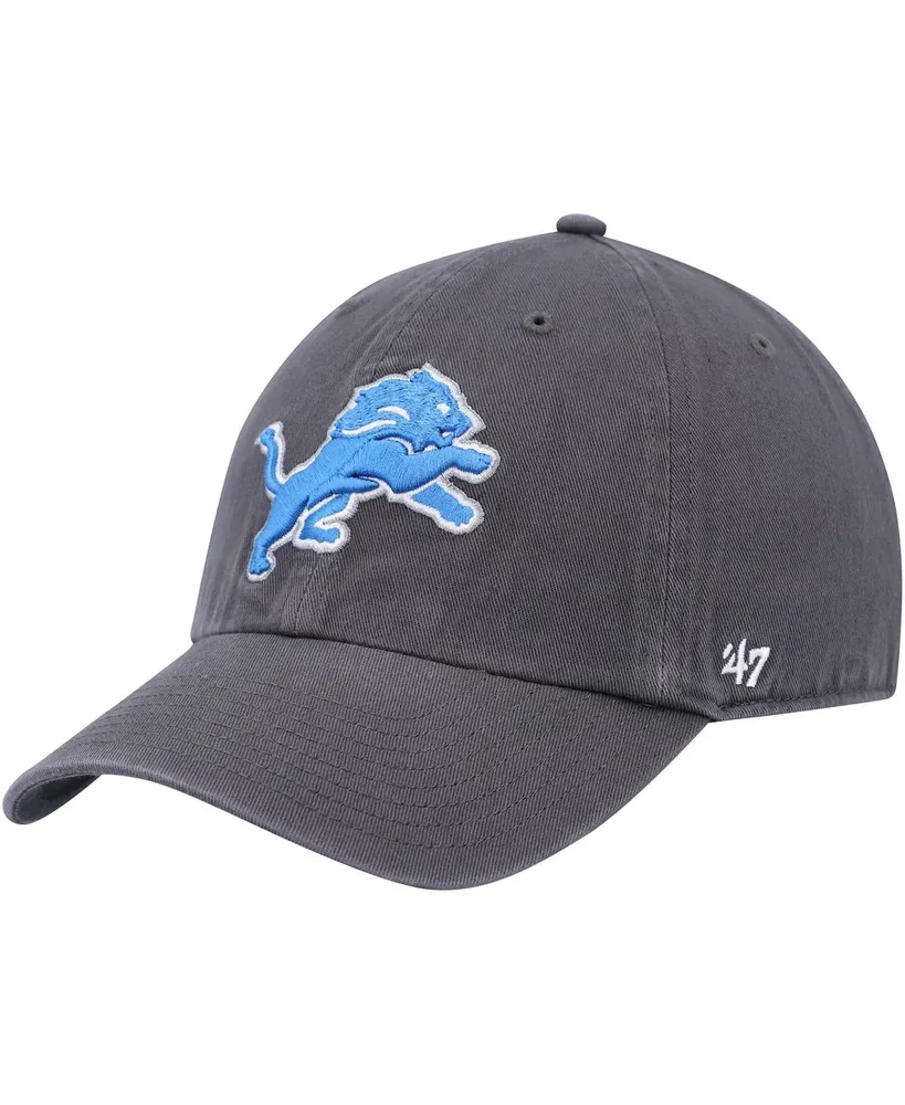 Detroit Lions 47 Brand Script Black Clean Up Adjustable Hat