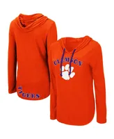 Women's Colosseum Orange Clemson Tigers My Lover Long Sleeve Hoodie T-shirt