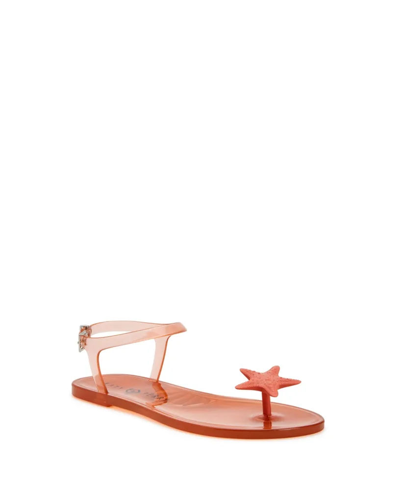Katy Perry Women's Iconic Geli Toe Post Flat Jelly Sandals