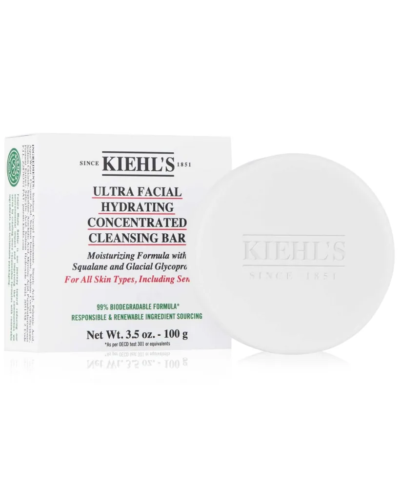 Kiehl's Since 1851 Ultra Facial Hydrating Concentrated Cleansing Bar, 3.5 oz.